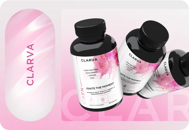 Clarva supplement packaging