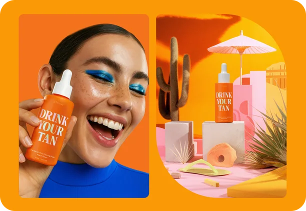Drink Your Tan campaign creative